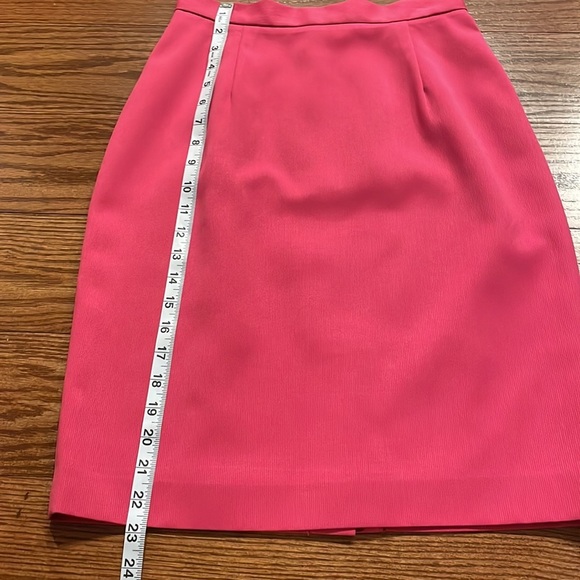 ANN TAYLOR STUDIO Vintage skirt suit set double breasted jacket pink size 6 - Picture 11 of 17